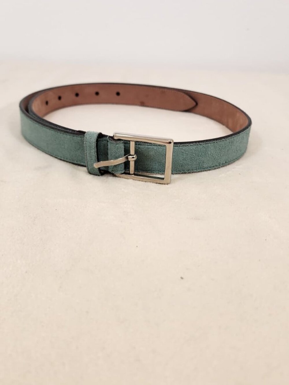 Gucci Blue Suede Belt